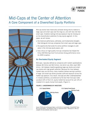 Mid-Caps at the Center of Attention – A Core Component of a Diversified Portfolio